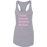 5SOS 5 Seconds of Summer "Luke & Calum & Ashton & Michael." Racerback Tank Top