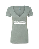 Demi Lovato "Spotify / Cut Out Box Logo" V-Neck T-Shirt