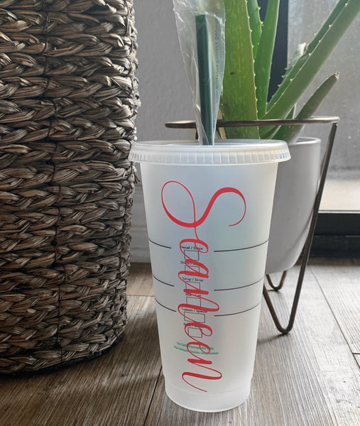 2 Treat People With Kindness Custom HOT & COLD Starbucks Cups – Trainwreck