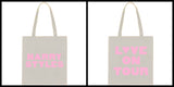 Harry Styles "Harry Styles / Love on Tour BACK" Tote Bag
