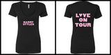 Harry Styles "Harry Styles / Love on Tour BACK" V-Neck T-Shirt