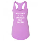 Harry Styles "Kiwi walked so that Watermelon Sugar could run" Racerback Tank Top