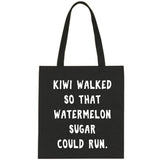 Harry Styles "Kiwi walked so that Watermelon Sugar could run" Tote Bag
