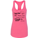 Ariana Grande "Thank U, Next" Racerback Tank Top