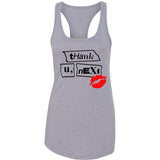 Ariana Grande "Thank U, Next" Tape & Lips Racerback Tank Top