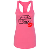 Ariana Grande "Thank U, Next" Tape & Lips Racerback Tank Top