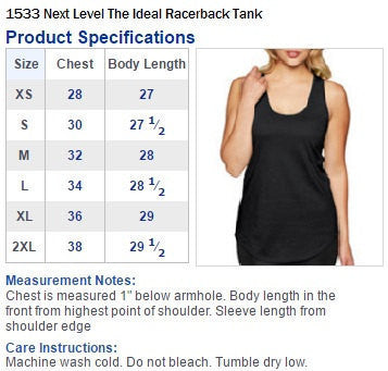 Next Level 1533. Women's Ideal Racerback Tank Top