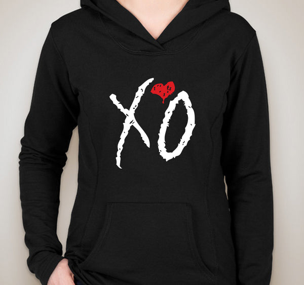 The Weeknd XO Hoodie Legend Of The Fall (Coral/Teal Logo) - Custom City