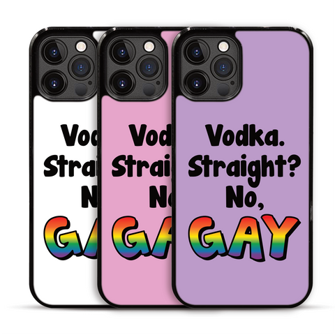 Vodka. Straight? No, Gay iPhone Case