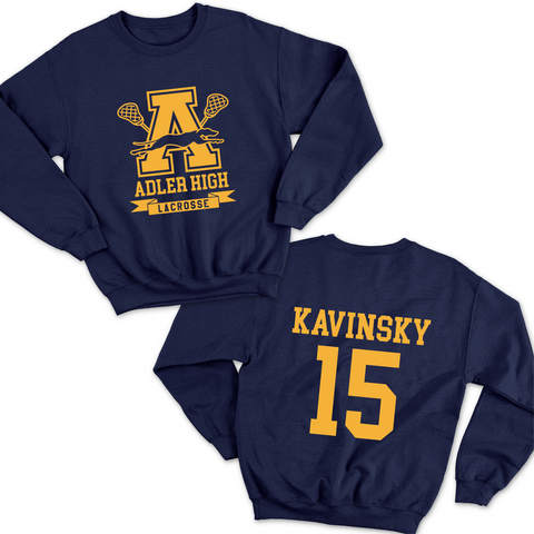 Adler High Lacrosse // Kavinsky 15 Crewneck Sweatshirt