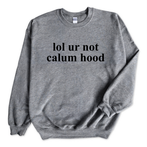 lol ur not calum hood Crewneck Sweatshirt