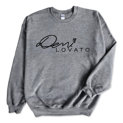Demi Lovato Autograph Crewneck Sweatshirt