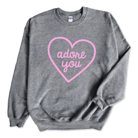 Adore You Heart Crewneck Sweatshirt