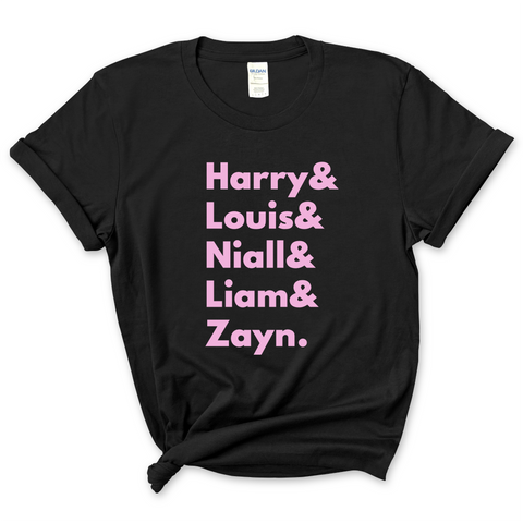 One Direction // Harry, Louis, Niall, Liam, & Zayn T-Shirt