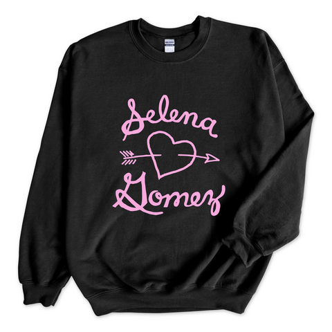 Selena Gomez Heart Logo Crewneck Sweatshirt