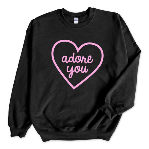 Adore You Heart Crewneck Sweatshirt