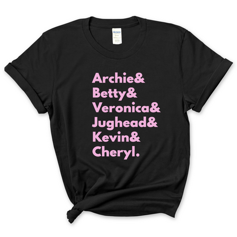 Riverdale // Archie, Betty, Veronica, Jughead, Kevin, & Cheryl T-Shirt