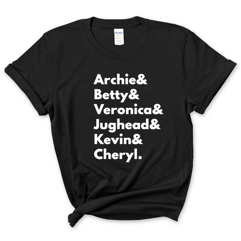 Riverdale // Archie, Betty, Veronica, Jughead, Kevin, & Cheryl T-Shirt