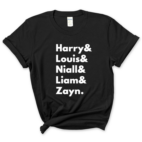 One Direction // Harry, Louis, Niall, Liam, & Zayn T-Shirt