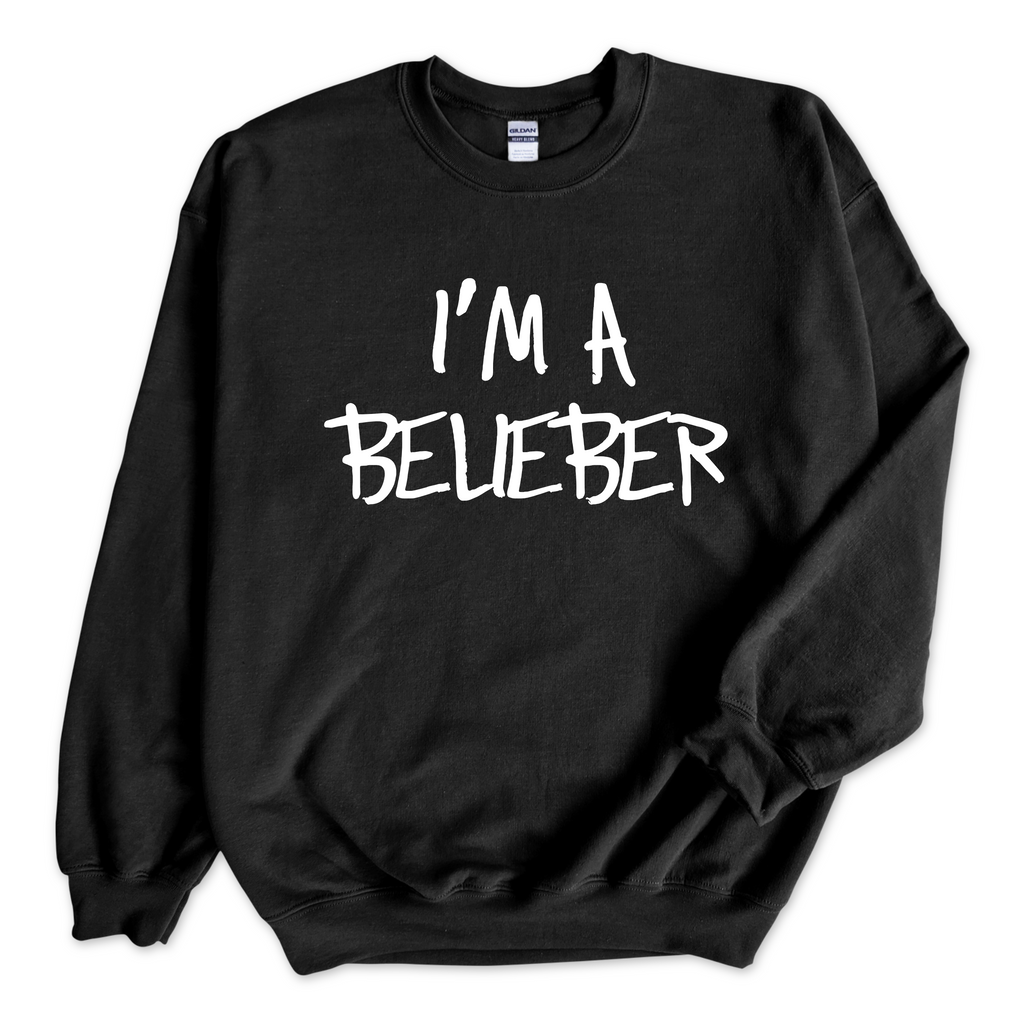 Justmoji // I'm A Belieber Crewneck Sweatshirt