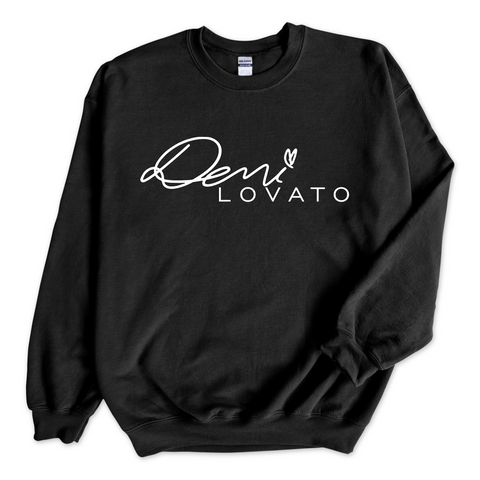 Demi Lovato Autograph Crewneck Sweatshirt
