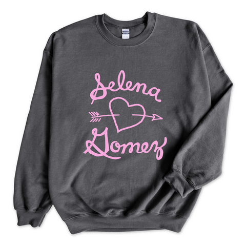 Selena Gomez Heart Logo Crewneck Sweatshirt