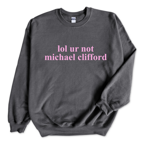 lol ur not michael clifford Crewneck Sweatshirt