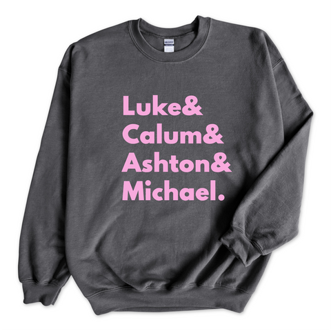 5SOS // Luke, Calum, Ashton, & Michael Crewneck Sweatshirt