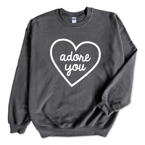 Adore You Heart Crewneck Sweatshirt