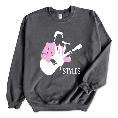 Styles Pink Jacket Crewneck Sweatshirt