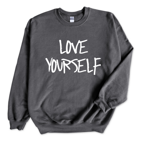 Justmoji // Love Yourself Crewneck Sweatshirt