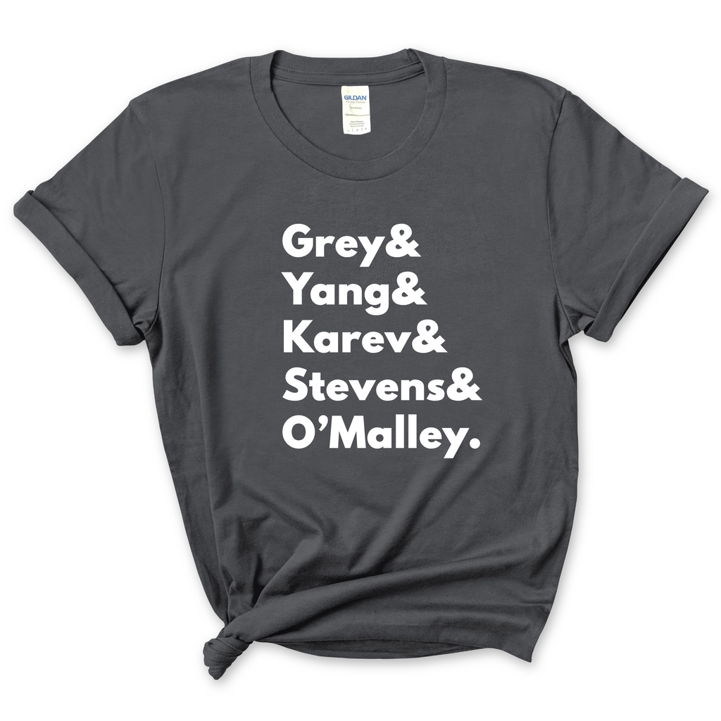 Grey's Anatomy // Grey, Yang, Karev, Stevens, & O'Malley T-Shirt