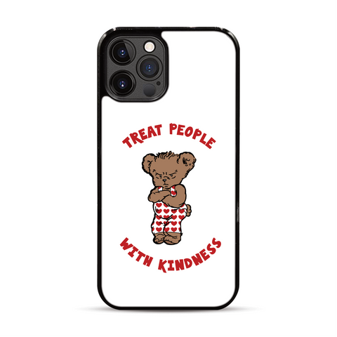 Treat People with Kindness Grump Bear iPhone Case