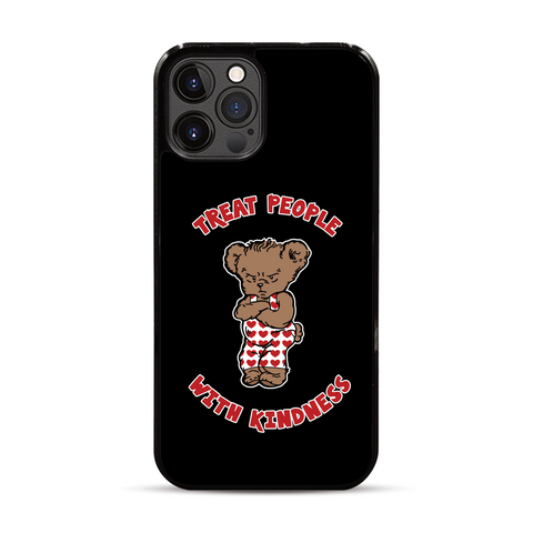 Treat People with Kindness Grump Bear iPhone Case