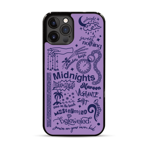 Midnights Retro Tracklist iPhone Case