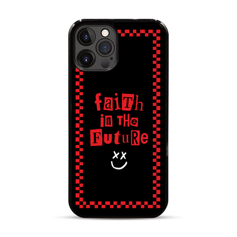 Faith in the Future Checkered iPhone Case