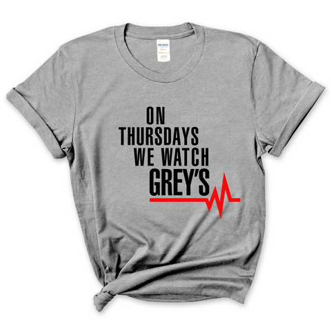 On Thursdays We Watch Grey's T-Shirt