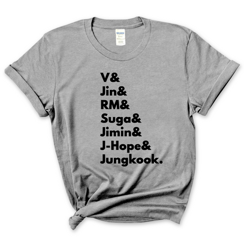 BTS // V, Jin, RM, Suga, Jimin, J-Hope, & Jungkook T-Shirt