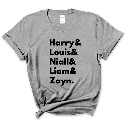 One Direction // Harry, Louis, Niall, Liam, & Zayn T-Shirt