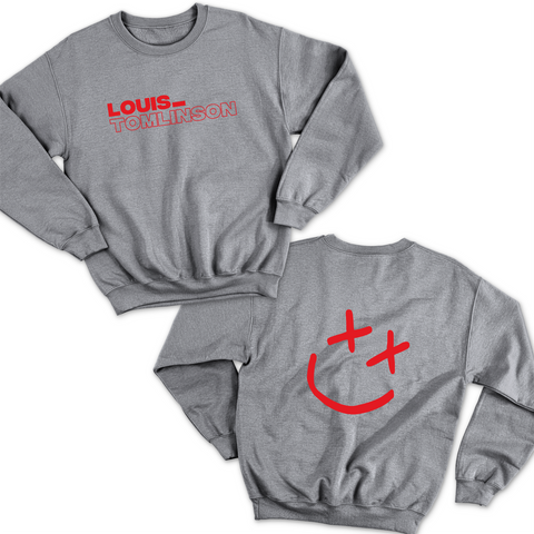 Louis_Tomlinson // Happy Face Crewneck Sweatshirt