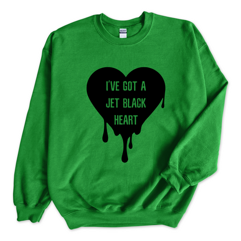 I've Got a Jet Black Heart Crewneck Sweatshirt