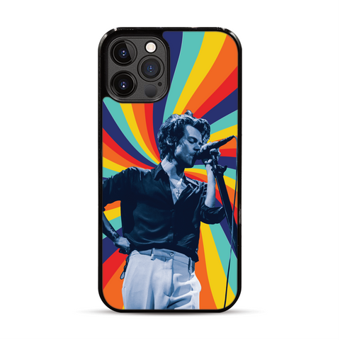 Harry Styles Retro Rainbow Swirl iPhone Case