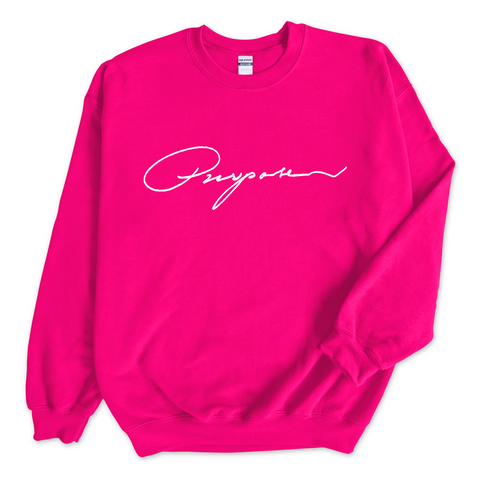 Purpose Script Crewneck Sweatshirt