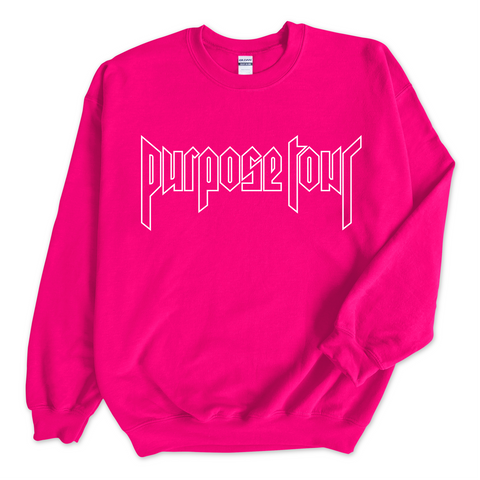 Purpose Tour Outline Crewneck Sweatshirt