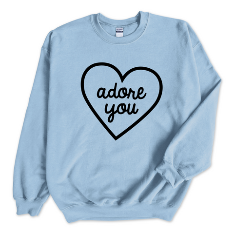 Adore You Heart Crewneck Sweatshirt