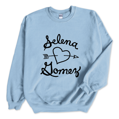 Selena Gomez Heart Logo Crewneck Sweatshirt