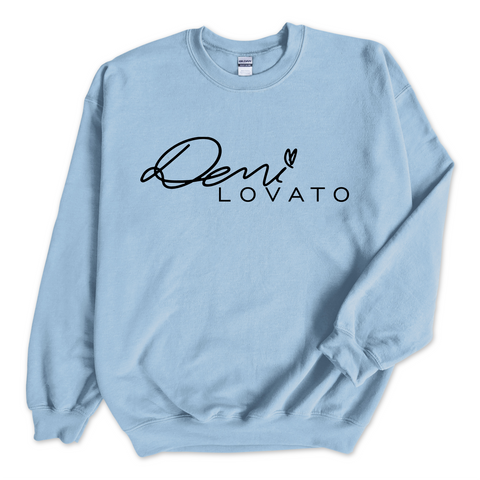 Demi Lovato Autograph Crewneck Sweatshirt
