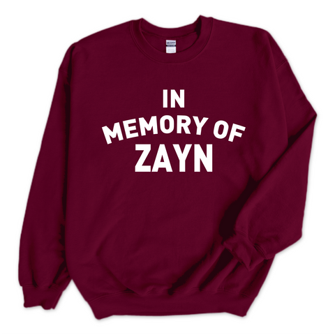 In Memory of Zayn Crewneck Sweatshirt