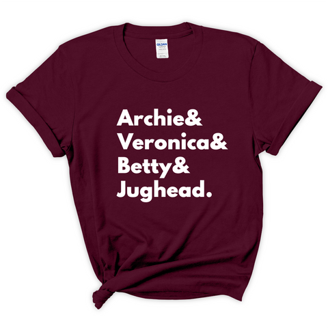 Riverdale // Archie, Veronica, Betty, & Jughead T-Shirt