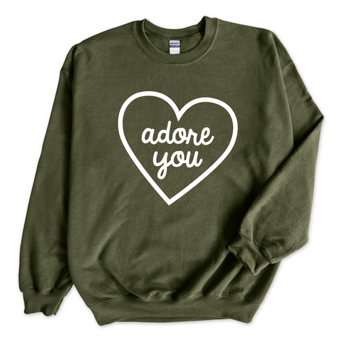 Adore You Heart Crewneck Sweatshirt